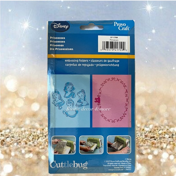 Disney Princesses Cuttlebug 2 Embossing Folders Provo Craft 37-1709 - Picture 2 of 2